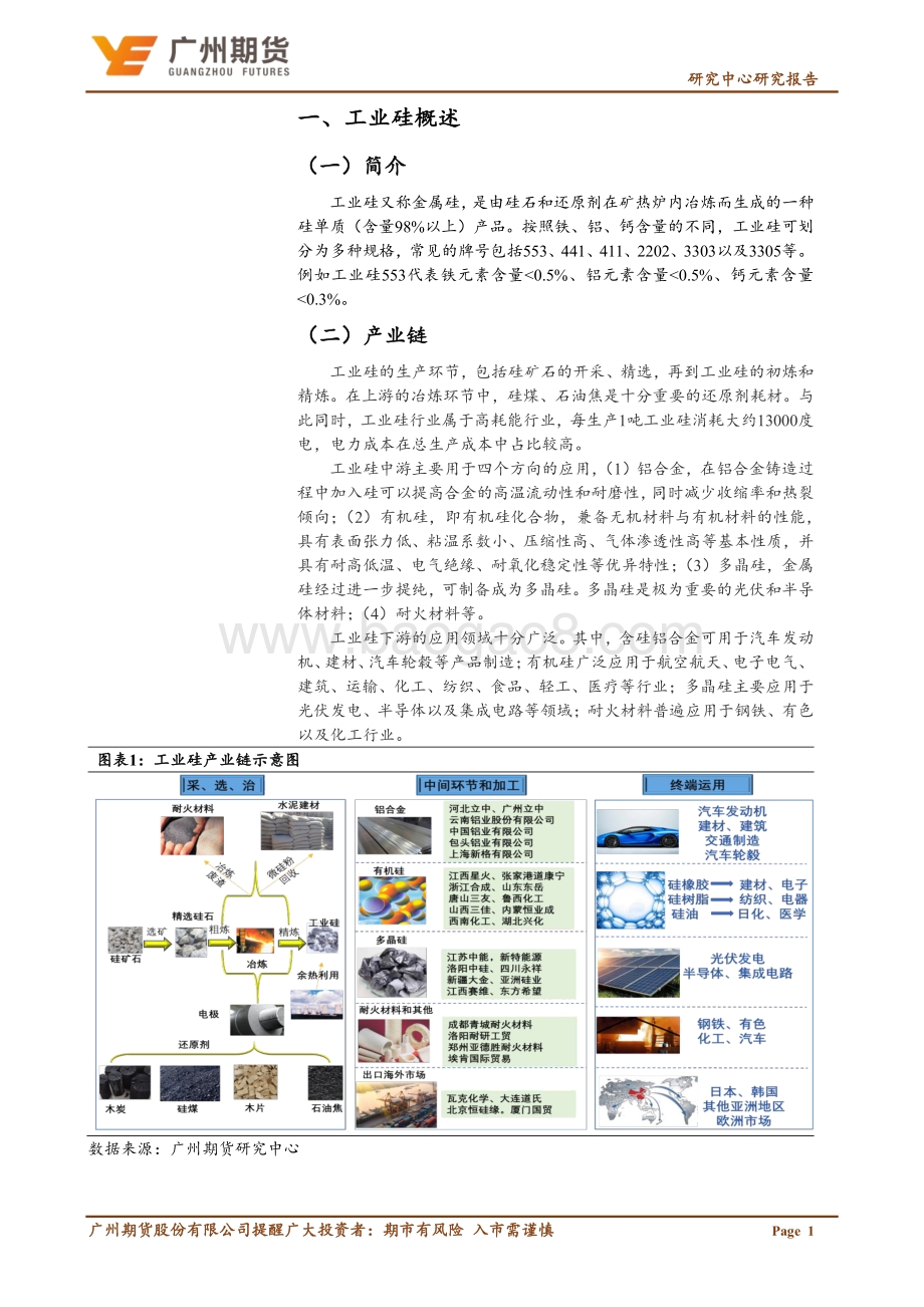 广州期货-专题报告—工业硅_工业硅冶炼原材料及成本构成剖析_16页_1mb.pdf_第3页