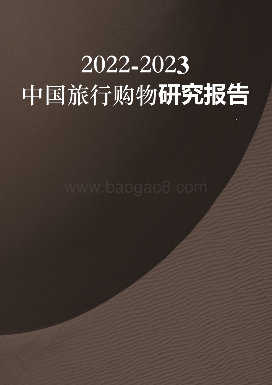 2022-2023中国旅行购物研究报告.pdf_第1页