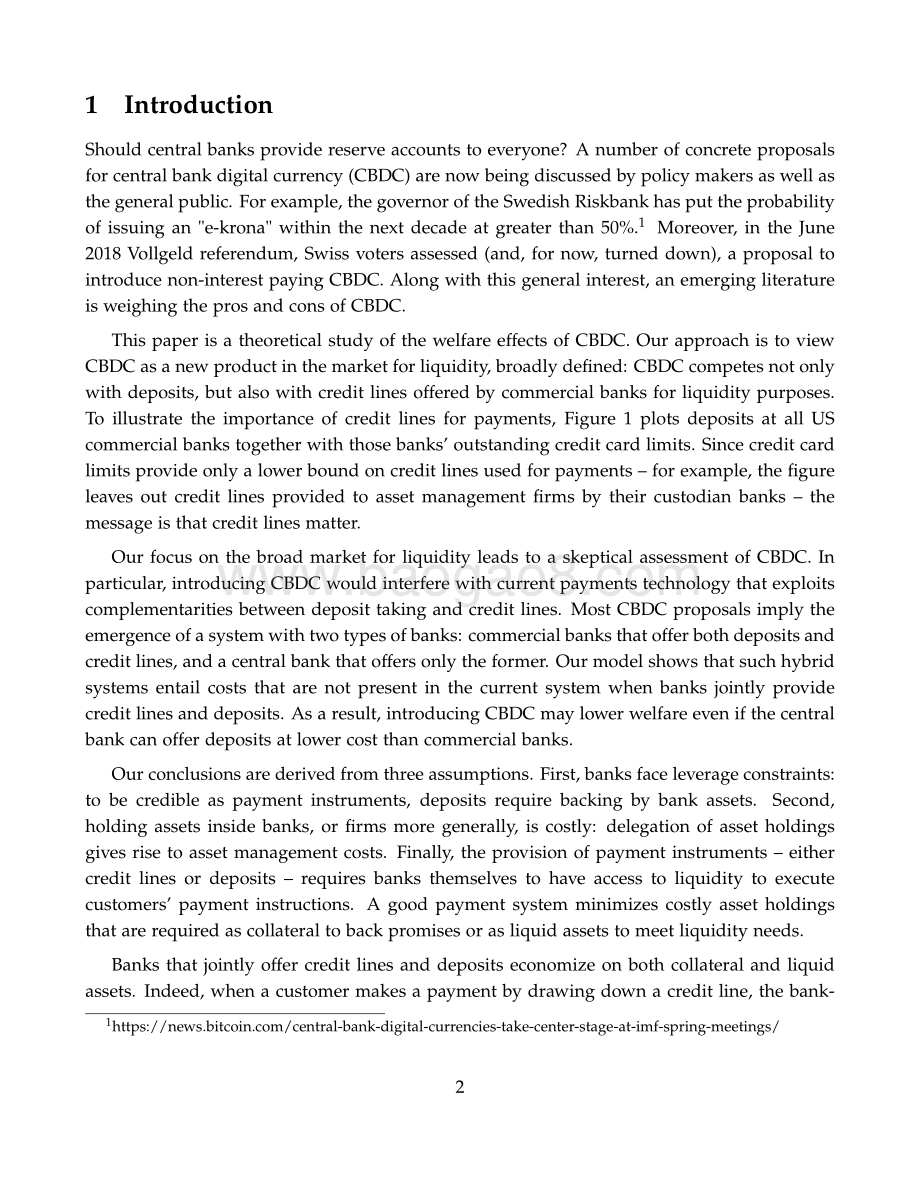 信用额度、银行存款还是CBDC——现代支付系统中的竞争与效率-36页_269kb.pdf_第2页