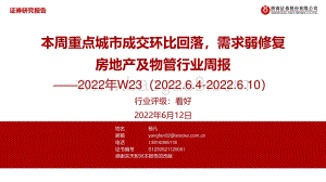 浙商证券-房地产及物管行业周报2022年W23_本周重点城市成交环比回落_需求弱修复_30页_2mb.pdf