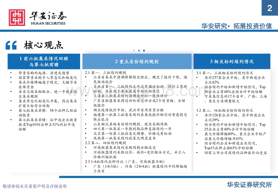 华安证券-医药行业_寒极转暖_从1-4批集采续约看药品格局变化_39页.pdf_第2页