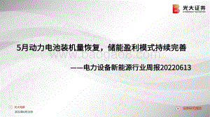 光大证券-电力设备新能源行业周报_5月动力电池装机量恢复_储能盈利模式持续完善_37页_2mb.pdf
