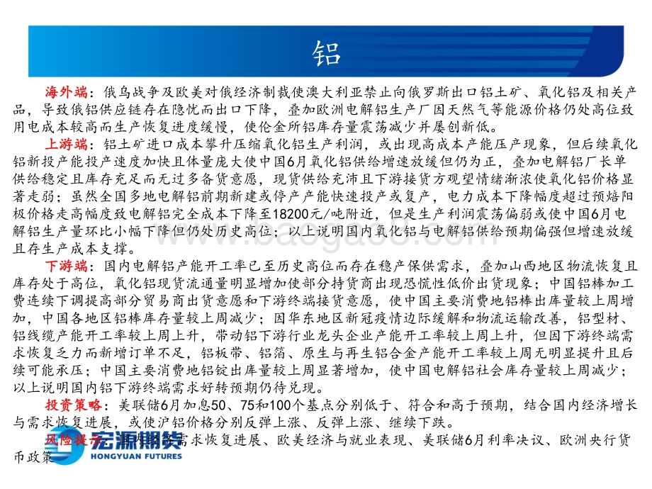 宏源期货-有色金属周报（铜铝锌）_欧美加息引需求下降预期_国内需求恢复尚不及预期_39页_6mb.pdf_第3页
