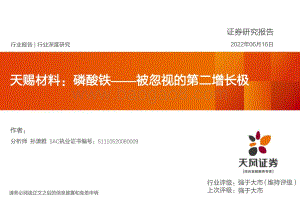 深度报告-天风证券-电力设备行业深度研究_天赐材料_磷酸铁——被忽视的第二增长极_40页_2mb.pdf