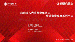 财通证券-全球资金观察系列十三_北向流入大消费全年回正_31页_3mb.pdf