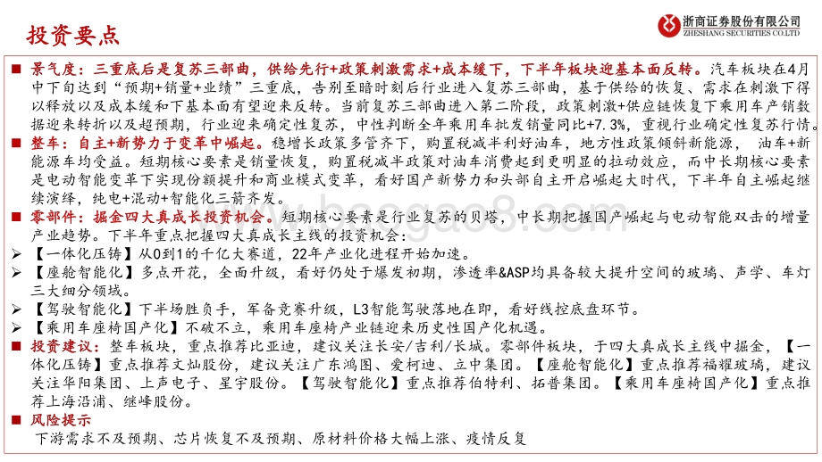 浙商证券-汽车行业2022年下半年投资策略_把握确定性复苏_在真成长中掘金_50页_5mb.pdf_第3页
