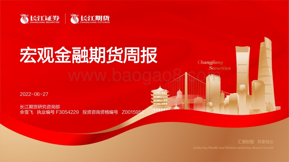 长江期货-宏观金融期货周报_22页_1mb.pdf_第1页