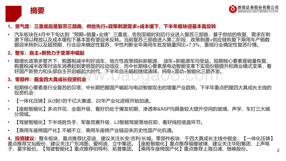 浙商证券-2022年下半年汽车行业投资策略_把握确定性复苏_在真成长中掘金_51页_5mb.pdf_第2页