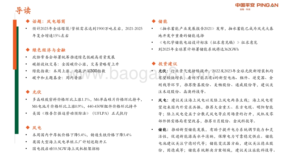 平安证券-月酝知风之绿色能源与前瞻性产业2022年6月报_57页_3mb.pdf_第2页