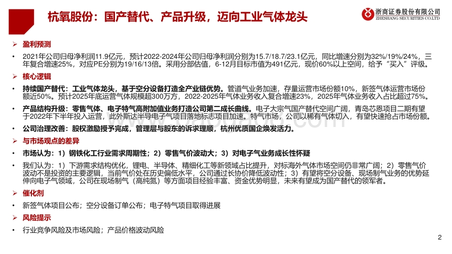 深度报告-杭氧股份-002430.SZ-杭氧股份_国产替代_产品升级_迈向工业气体龙头_68页_4mb.pdf_第2页