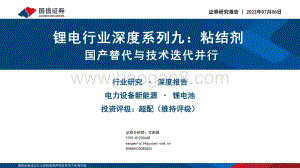 深度报告-锂电行业深度系列九_粘结剂_国产替代与技术迭代并行_41页_2mb.pdf