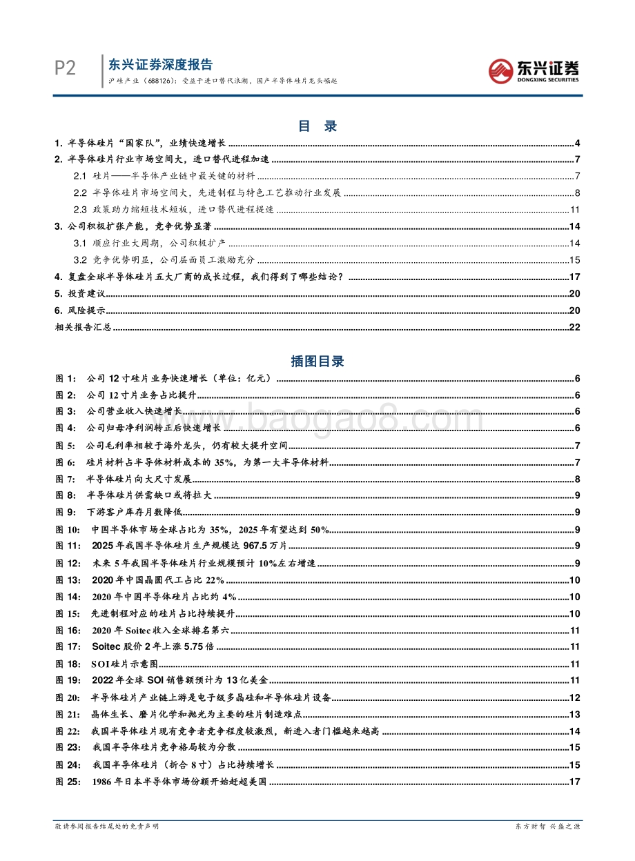 深度报告-东兴证券-沪硅产业-688126.SH-海外硬科技龙头复盘研究系列之一_受益于进口替代浪潮_国产半导体硅片龙头崛起_24页_2mb.pdf_第2页