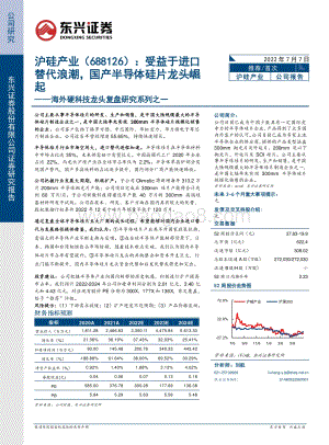 深度报告-东兴证券-沪硅产业-688126.SH-海外硬科技龙头复盘研究系列之一_受益于进口替代浪潮_国产半导体硅片龙头崛起_24页_2mb.pdf