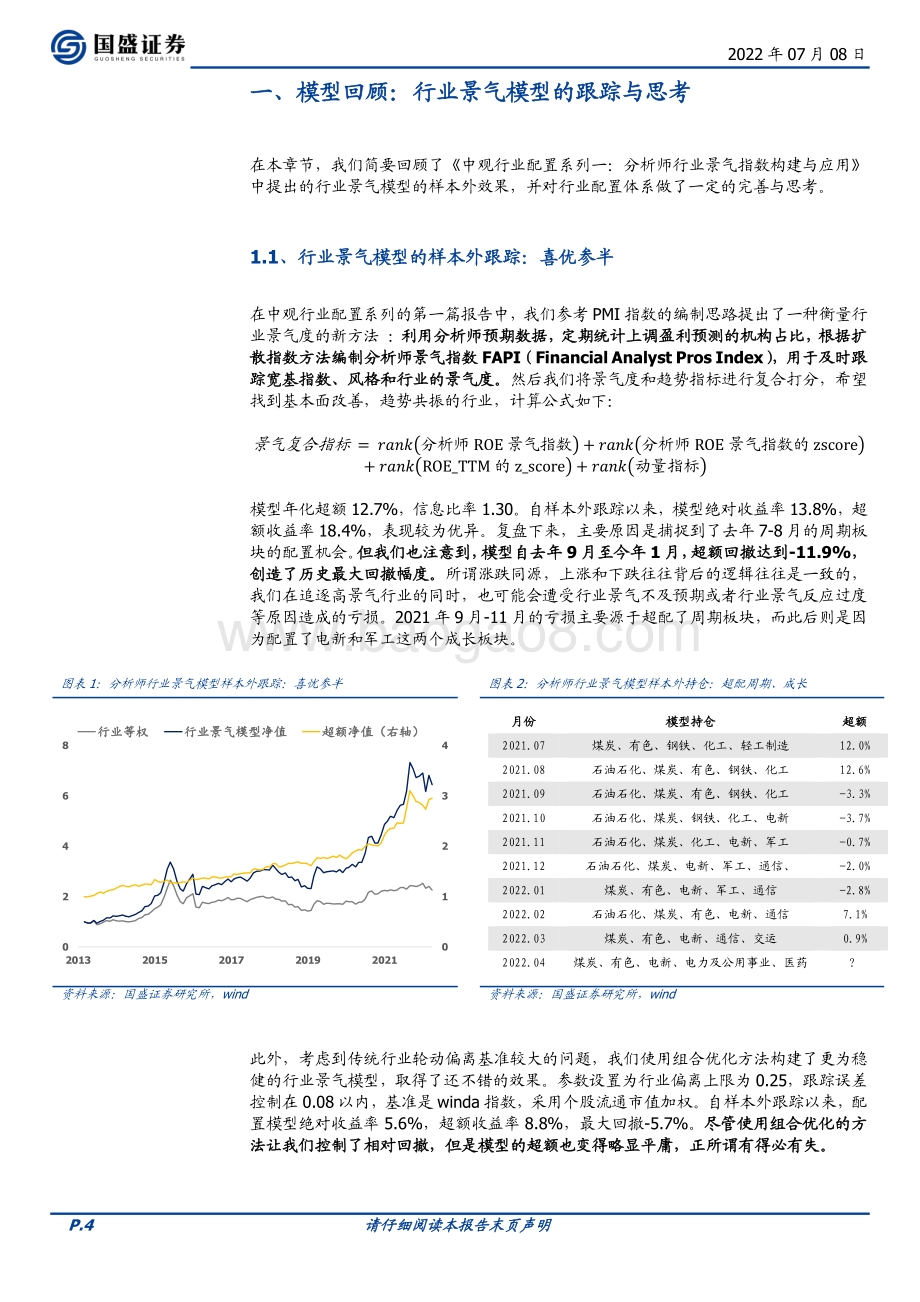 量化专题报告_中观行业配置系列二_行业配置模型的顶端优化_25页_2mb.pdf_第4页