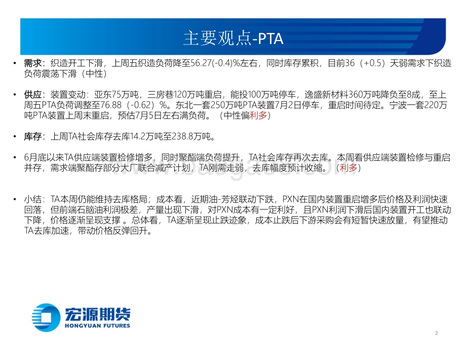 宏源聚酯周报_弱需求下反弹有限_31页_2mb.pdf_第2页