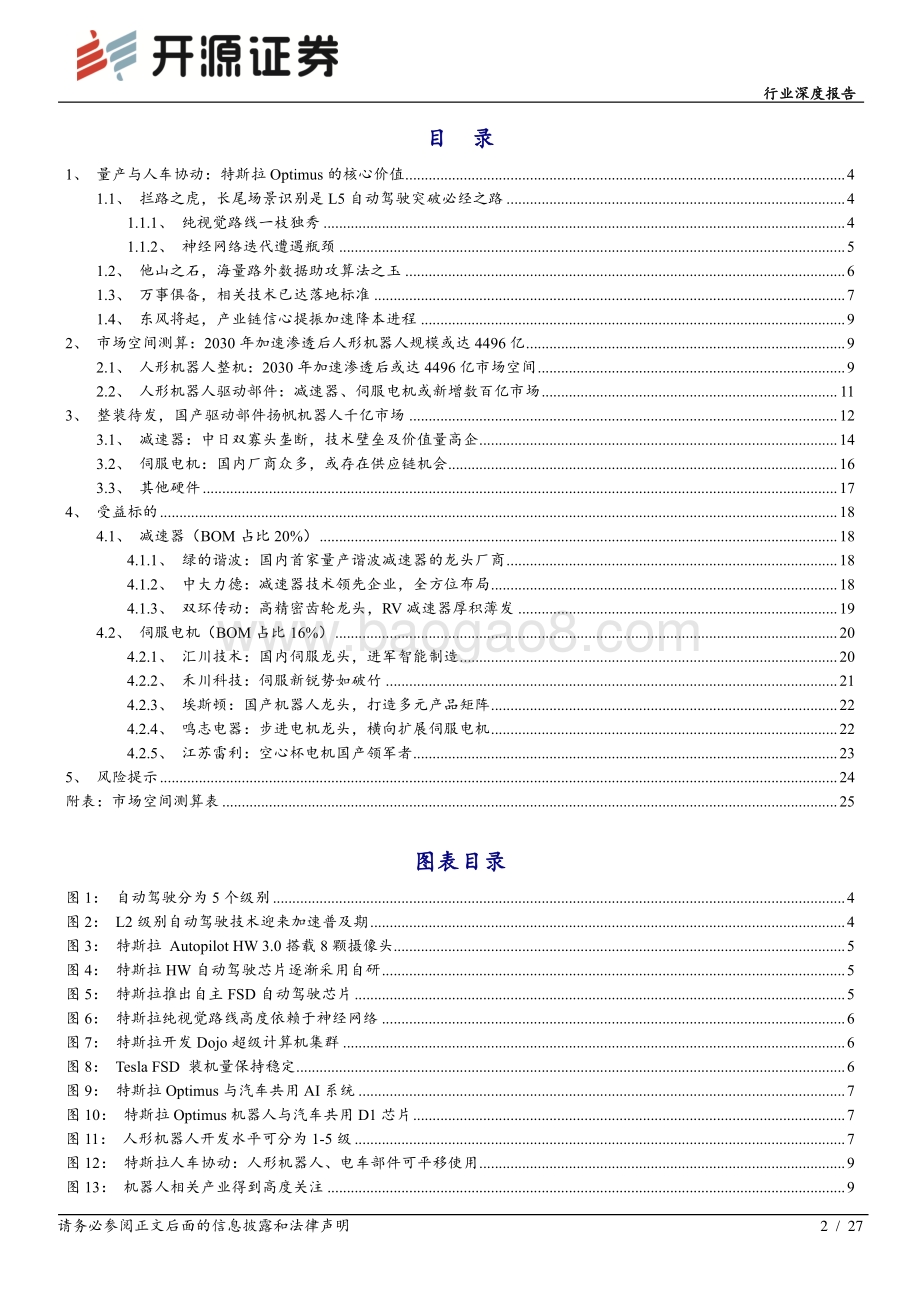 深度报告-机械设备行业深度报告_特斯拉机器人风起_国产供应链远航_27页_2mb.pdf_第2页