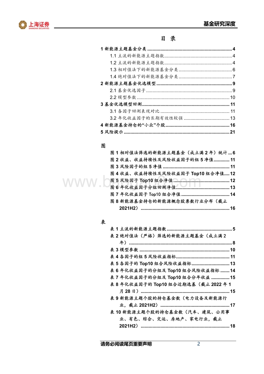 FOF策略研究系列报告_新能源主题基金的分类及优选_22页_2mb.pdf_第2页