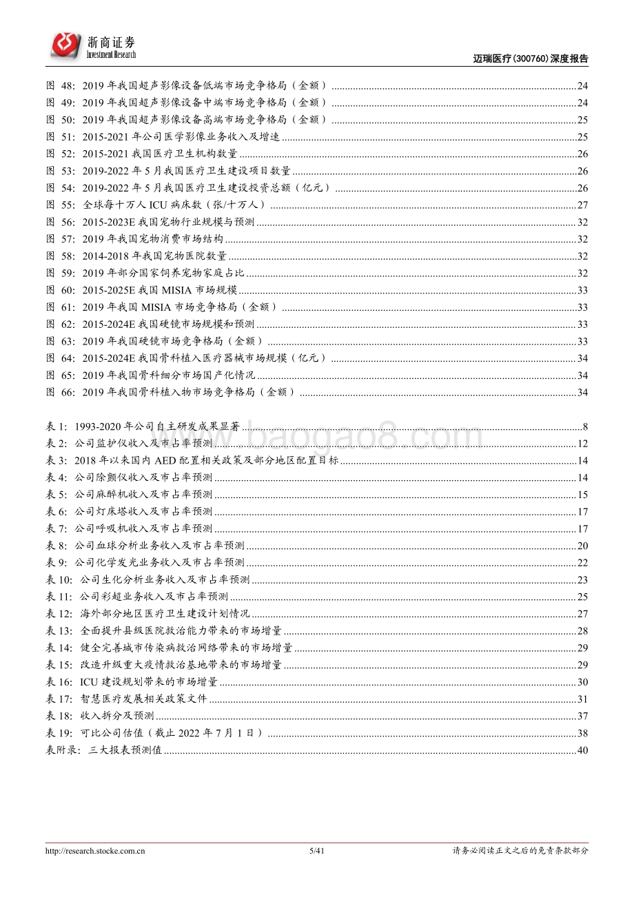 深度报告-迈瑞医疗-300760.SZ-迈瑞医疗深度报告_新基建+新业态_迈_上新台阶_41页_2mb.pdf_第5页