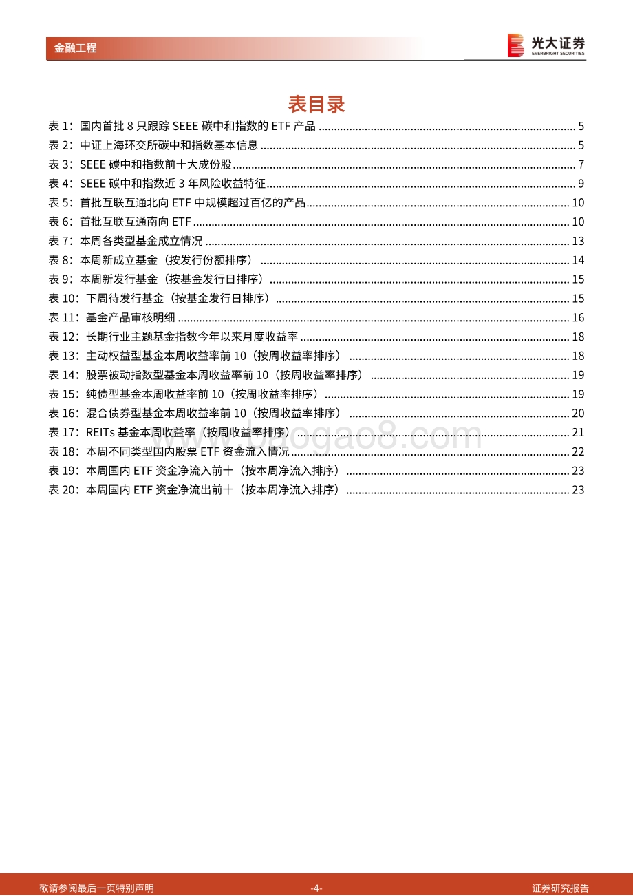 基金市场周报_环交所碳中和ETF_基于碳评价体系引导市场资金践行绿色投资_24页_3mb.pdf_第4页