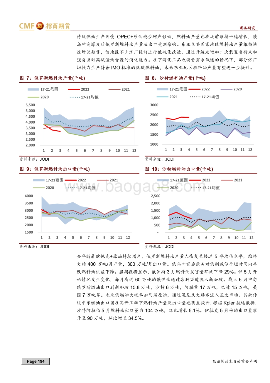 招商期货-燃料油2022年中期投资策略_油品市场动荡中低硫燃油的闪耀与下半年的回归_22页_2mb.pdf_第4页