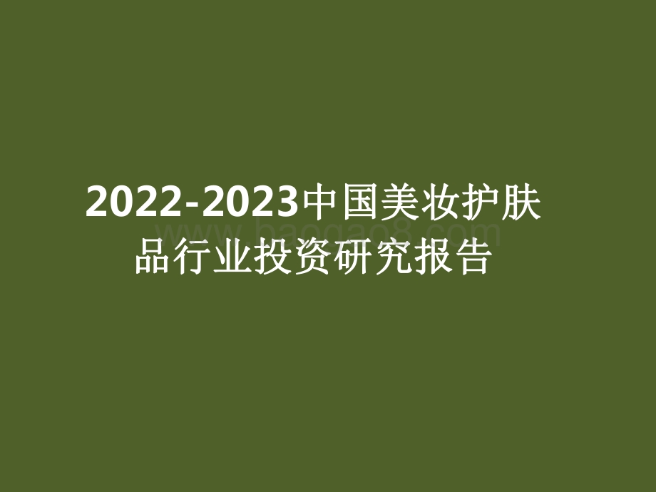 2022-2023中国美妆护肤品行业投资研究报告.pdf_第1页