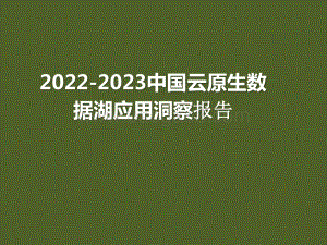 2022-2023中国云原生数据湖应用洞察报告.pptx