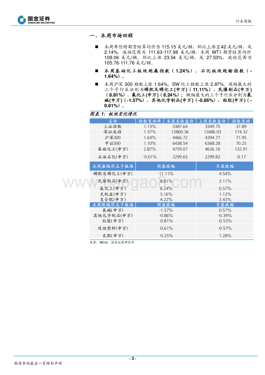 国金证券-基础化工行业研究_板块进入业绩兑现期_继续看好新能源化工材料_25页_3mb.pdf_第3页