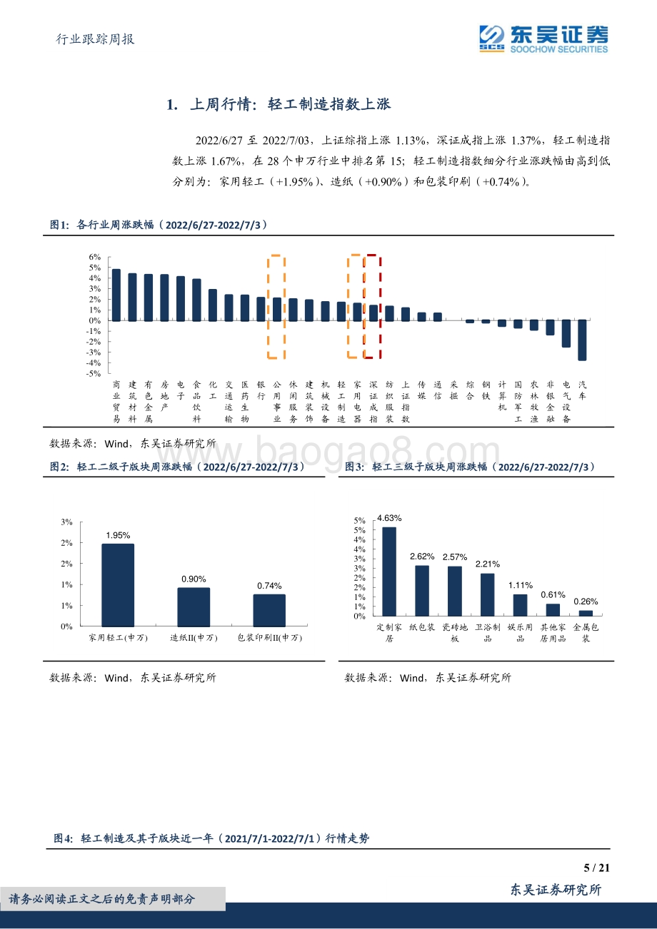 东吴证券-轻工制造行业跟踪周报_疫后复苏叠加成本下行_推荐中顺洁柔_晨光文具_21页_1mb.pdf_第5页