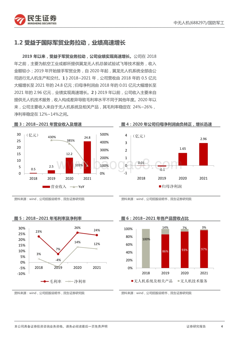 深度报告-20220703-民生证券-中无人机-688297.SH-首次覆盖报告_无人机系列_1_大国之翼_我国稀缺无人机系统龙头_24页_2mb.pdf_第4页