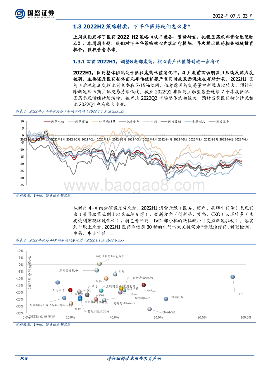 国盛证券-医药生物行业周报_2022H2策略精要_下半年医药我们怎么看__24页_1mb.pdf_第5页