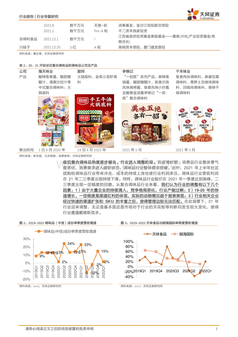 天风证券-复合调味品行业专题报告_格局改善_管理向上_复合调味品赛道有望迎拐点_21页_2mb.pdf_第5页