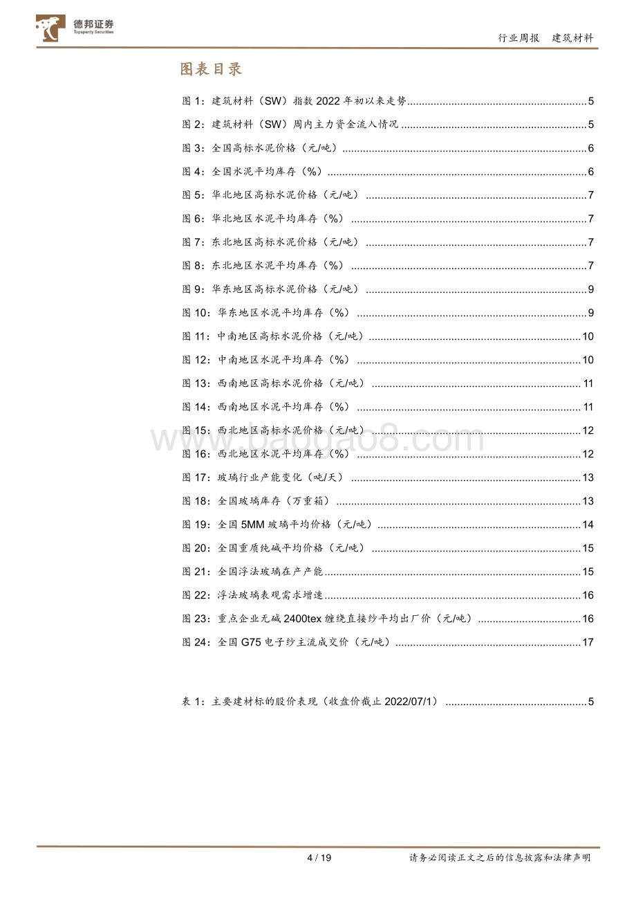 德邦证券-建筑材料行业周观点_6月份地产销售环比回暖_地产链迎修复_19页_1mb.pdf_第4页