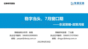 东吴证券-东吴策略·政策月报_稳字当头_7月窗口期_24页_1mb.pdf