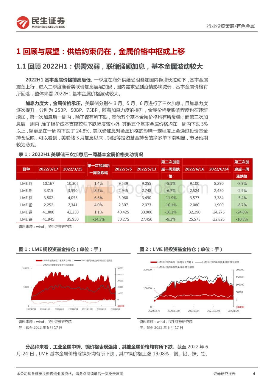 民生证券-民生金属2022年中期策略系列报告之工业金属_贵金属篇_供给周期中场蓄能再出发_金价_小荷才露尖尖角__79页_8mb.pdf_第4页