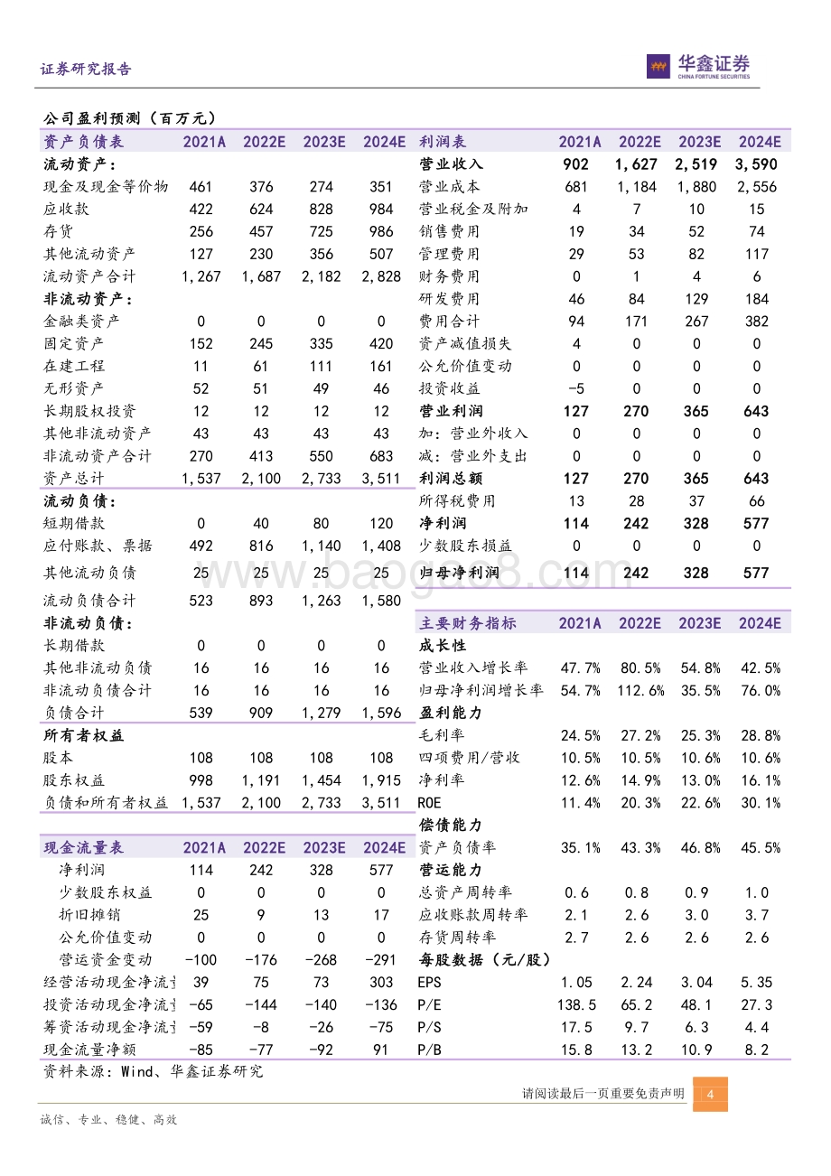 20220730-华鑫证券-瑞可达-688800.SH-连接器头部企业_新能源汽车+储能拉动成长_6页_370kb.pdf_第4页