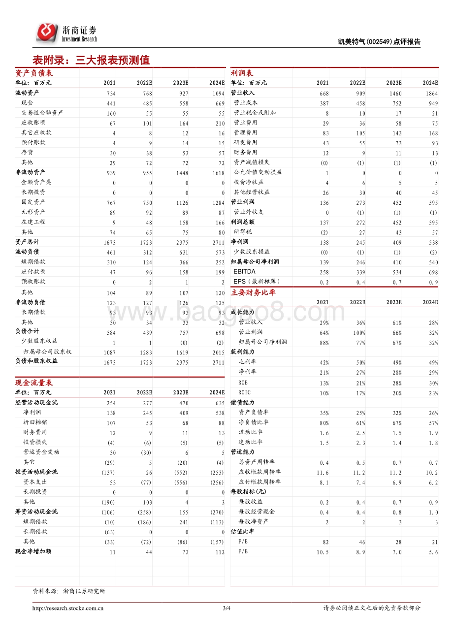 20220730-浙商证券-凯美特气-002549.SZ-凯美特气点评报告_签电子特气采购合同_预计下半年业绩提速_4页_905kb.pdf_第3页