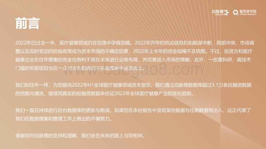 2022年H1全球医疗健康产业资本报告_30页_2mb.pdf_第2页