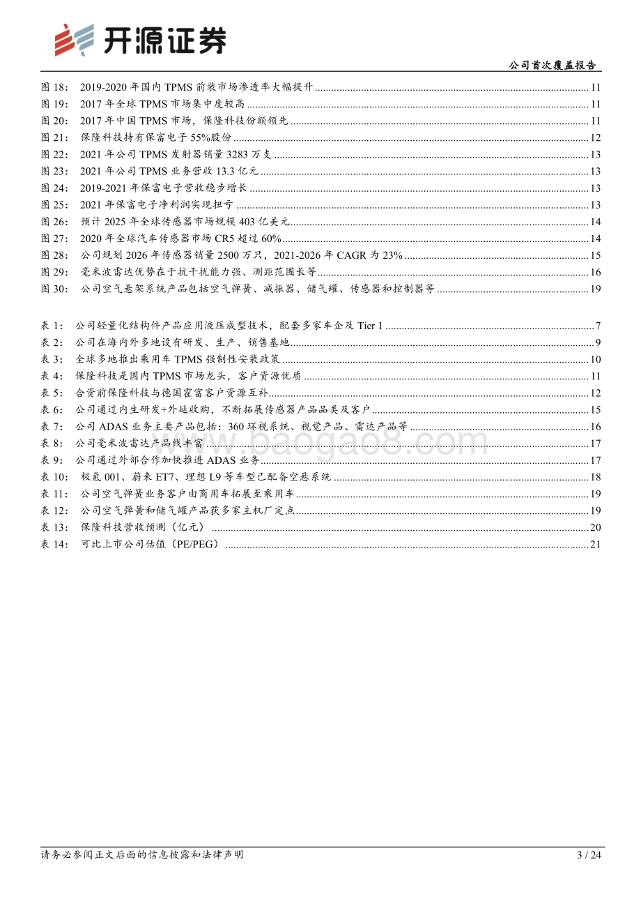 深度报告-20220730-开源证券-保隆科技-603197.SH-公司首次覆盖报告_多赛道隐形冠军_汽车电子和空气悬架业务多点开花_24页_2mb.pdf_第3页