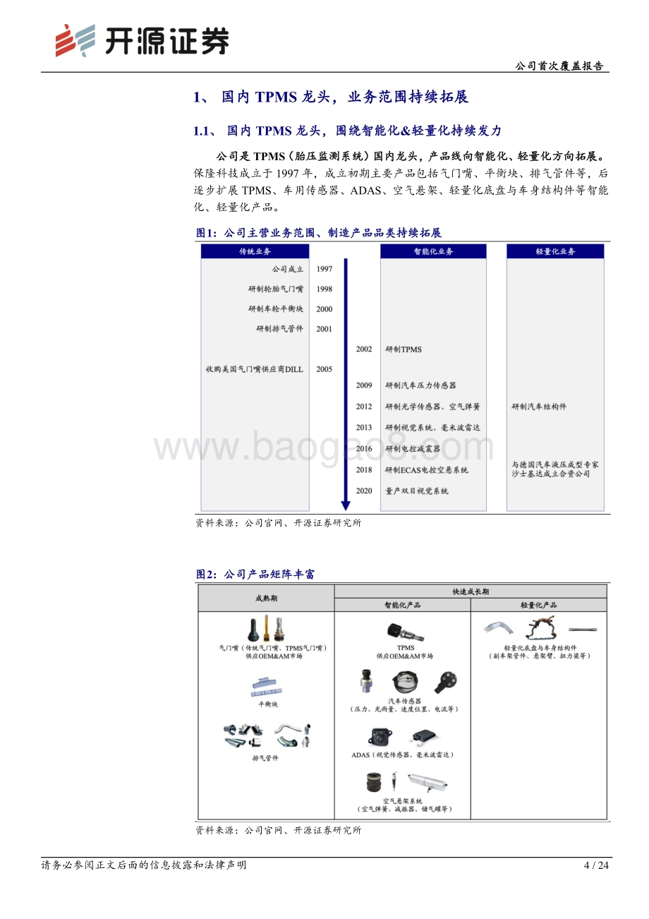 深度报告-20220730-开源证券-保隆科技-603197.SH-公司首次覆盖报告_多赛道隐形冠军_汽车电子和空气悬架业务多点开花_24页_2mb.pdf_第4页