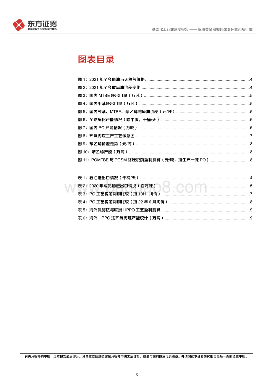 基础化工行业深度报告：炼油黄金期如何改变环氧丙烷行业_12页_439kb.pdf_第3页