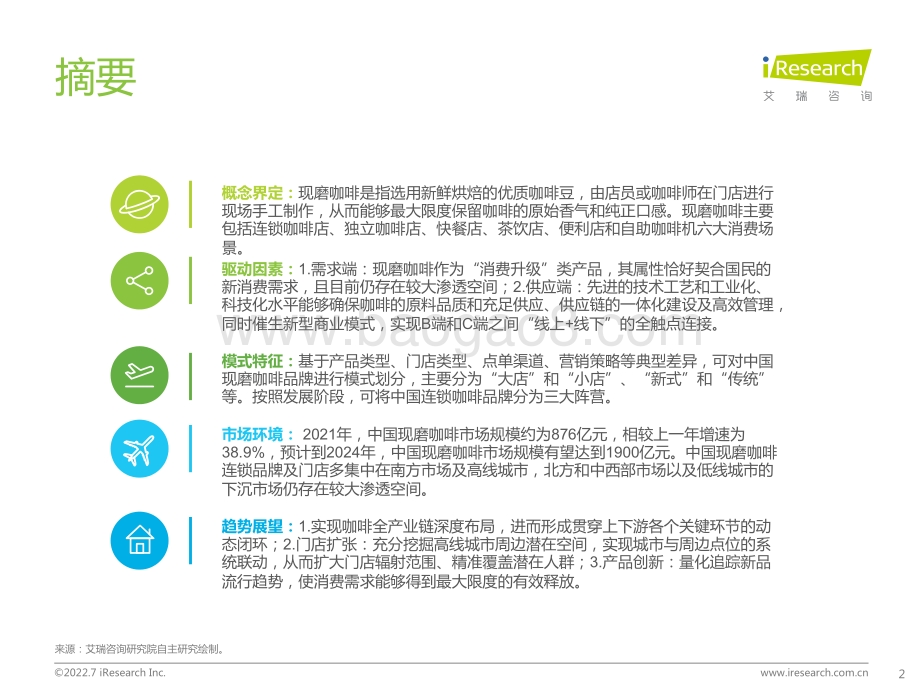 艾瑞咨询：2022年中国现磨咖啡行业研究报告_50页_2mb.pdf_第2页