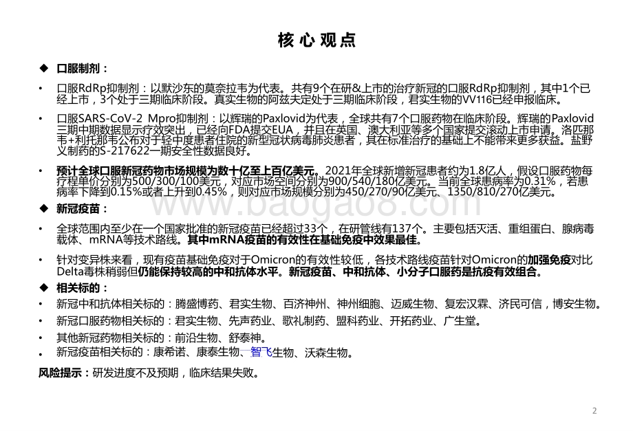 2022-2023医药行业新冠疫苗、中和抗体、小分子口服药报告.pptx_第3页