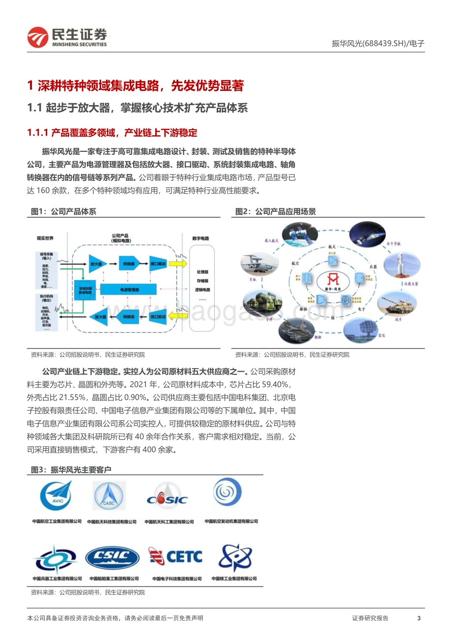 20220825-民生证券-振华风光-688439.SH-新股研究报告_特种模拟电路龙头_充分受益下游需求增长_24页_2mb.pdf_第3页