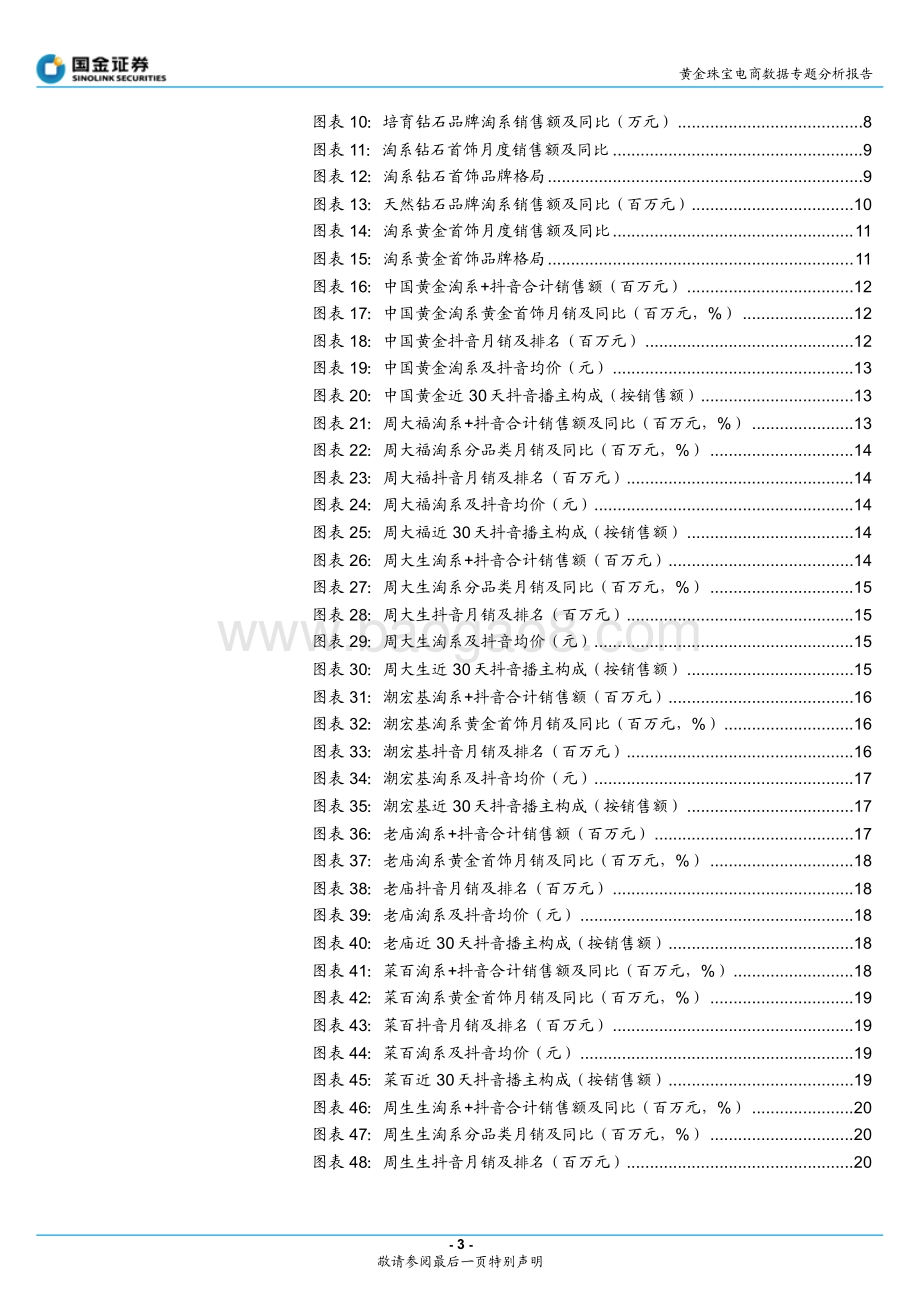 20220810-国金证券-黄金珠宝电商数据专题分析报告_培育钻线上高增_黄金延续修复_22页_3mb.pdf_第3页