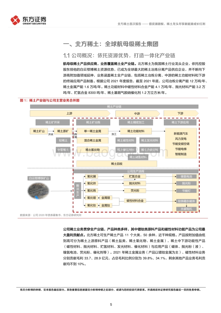 深度报告-20220807-东方证券-北方稀土-600111.SH-北方稀土首次覆盖报告_借资源跳板_稀土龙头尽享新能源成长红利_30页_2mb.pdf_第5页