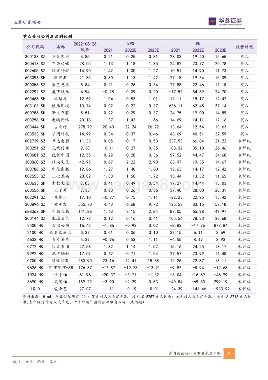 20220828-华鑫证券-传媒新消费行业周报_关注8月底部布局窗口迎9月甜蜜月_20页_1mb.pdf_第3页