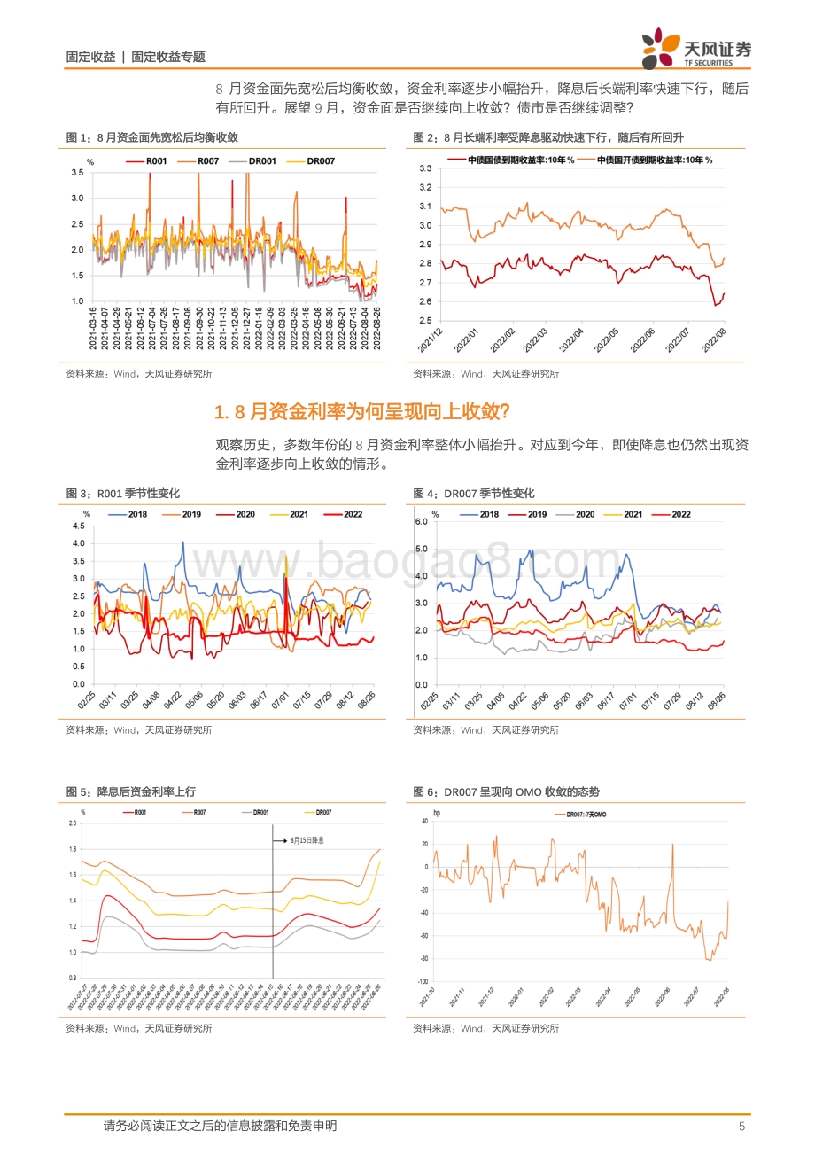 20220828-天风证券-利率债市场周报_9月资金面和债市怎么看__27页_4mb.pdf_第5页