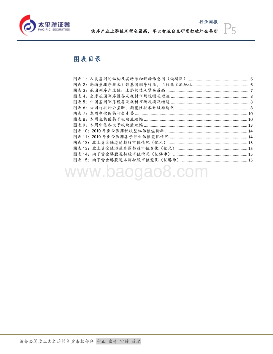 20220827-太平洋-医药生物行业周报_测序产业上游技术壁垒最高_华大智造自主研发打破外企垄断_18页_1mb.pdf_第5页