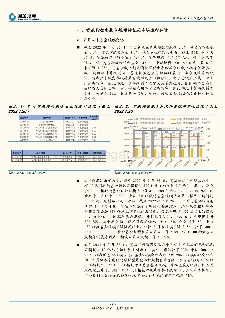 20220803-国金证券-风格轮动及公募宽指基月报（2022年8月期）_成长风格再度延续_19页_2mb.pdf_第2页