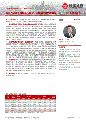 20220807-民生证券-公用事业行业周报（2022年第32周）_水风光消纳受益特高压建设_资源回收助力碳达峰_28页_2mb.pdf